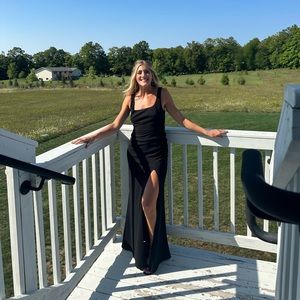 Black tie wedding dress